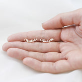 Custom Name Earrings • Personalized Gift for Her • Minimalist Earrings • Personalized Earrings • Mother's Gift • BridesMaids Gifts